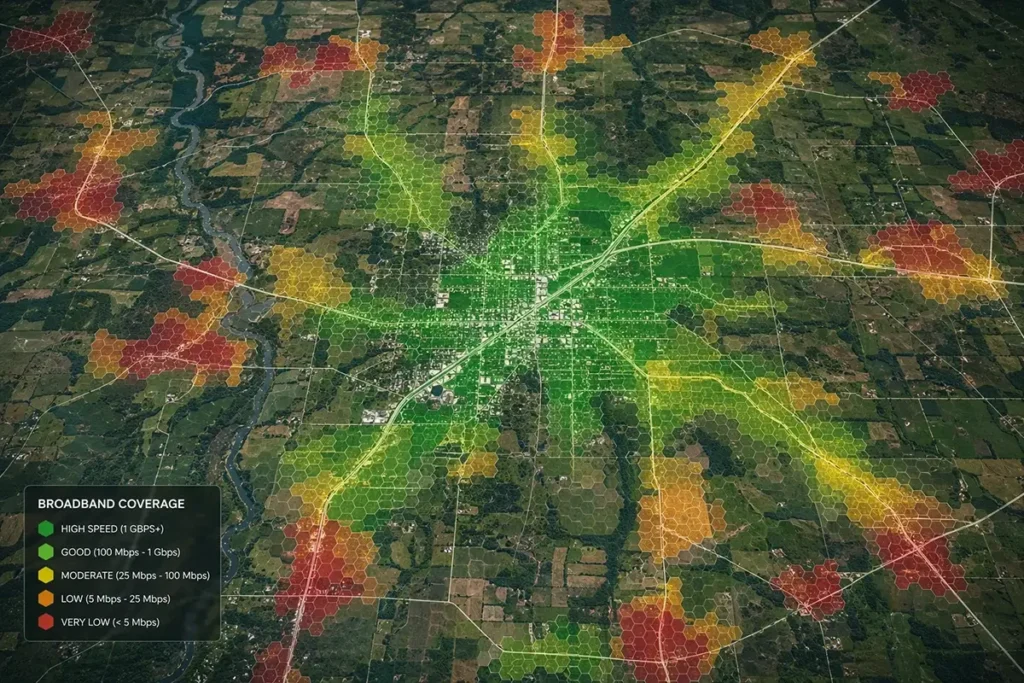 how to use FCC broadband map