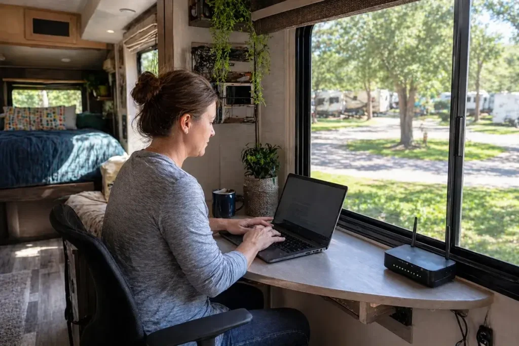 rural RV park campground