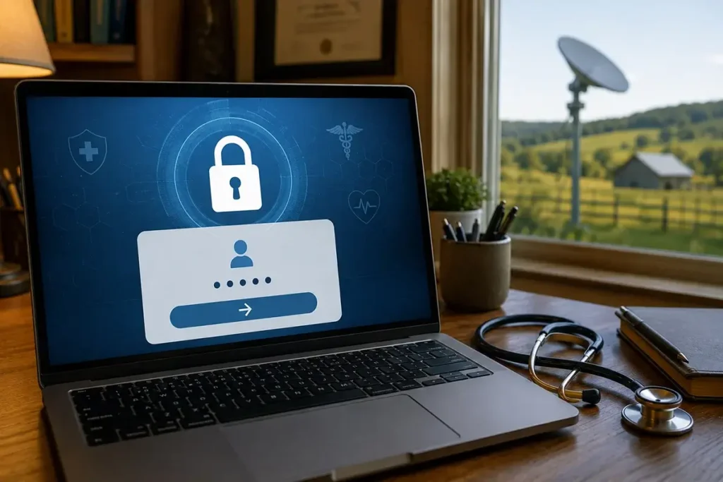rural internet healthcare workers home office